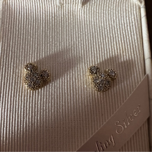 Disney Parks Sterling Silver 925 Mickey mouse ears Icon Post Earrings Gift Box - Picture 2 of 12